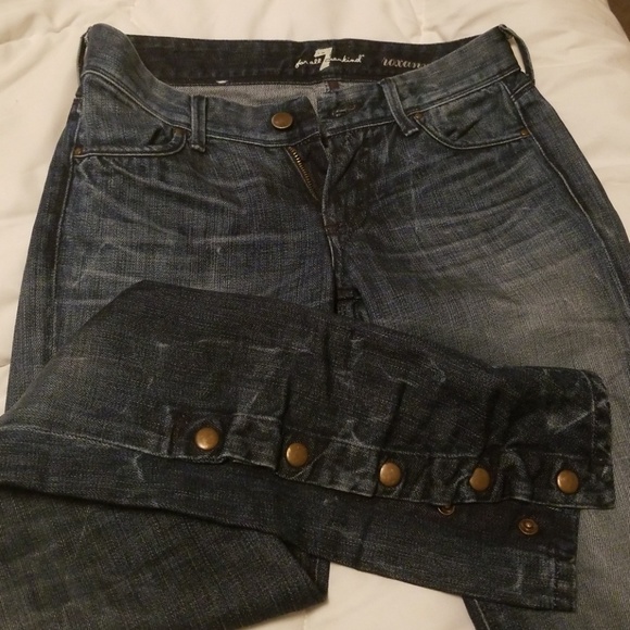 7 for all mankind Jean's with snaps - Picture 1 of 5